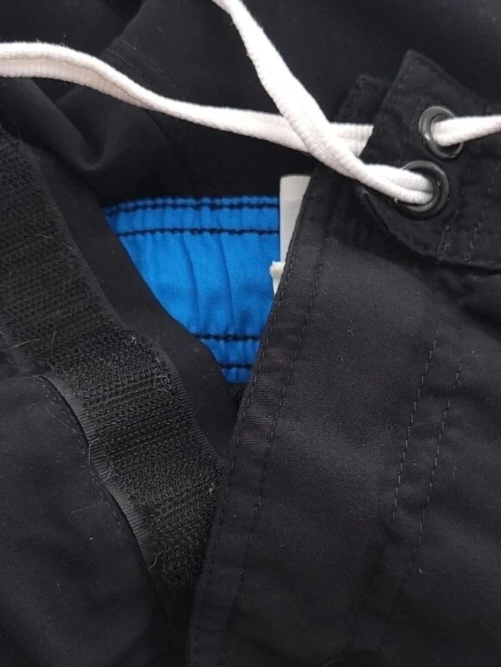 Nike Dri Fit Black Blue Swim Trunks Mens Size XL Inner Mesh